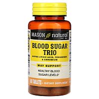 Mason Natural, Blood SugarTrio, 60 таблеток