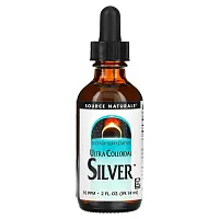 Source Naturals, Ultra Colloidal Silver, 10 PPM, 2 fl oz (59.14 ml) (5 PPM per Tsp)