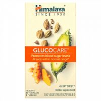 Himalaya, Пищевая добавка GlucoCare, 180 растительных капсул