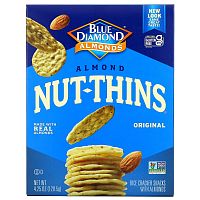 Blue Diamond, Almond Nut-Thins, снэки из рисовых крекеров с миндалем, оригинальные, 120,5 г (4,25 унции)