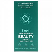 iWi, Beauty, Omega-3 + Biotin, Vitamin C & E, 60 Softgels