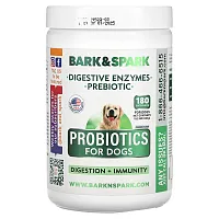 Bark&amp;Spark, Probiotics For Dogs, Chicken, 180 Soft Chews, 15.2 oz (432 g)