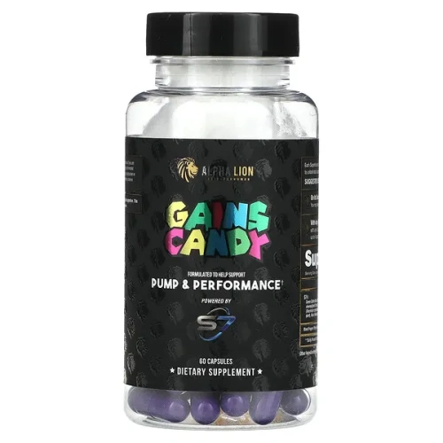 ALPHA LION, Gains Candy, S7, 60 Capsules