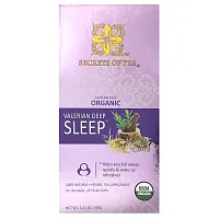 Secrets of Tea, Organic Valerian Deep Sleep Tea, Caffeine Free, 20 Tea Bags, 1.41 oz (40 g)