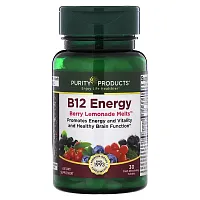 Purity Products, B12 Energy, Berry Lemonade Melts, 30 Fast-Dissolving Tablets