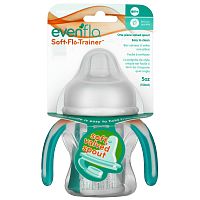 Evenflo Feeding, Soft-Flo Trainer, для детей от 6 месяцев, зеленый, 150 мл (5 унций)