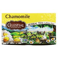 Celestial Seasonings, травяной чай, ромашка, без кофеина, 20 чайных пакетиков, 25 г (0,9 унции)