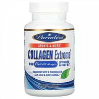 Paradise Herbs, Collagen Extreme с коллагеном BioCell, OptiMSM и натруальным витамином C, 120 капсул