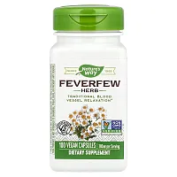 Nature&#x27;s Way, Feverfew Herb, 380 mg, 100 Vegan Capsules