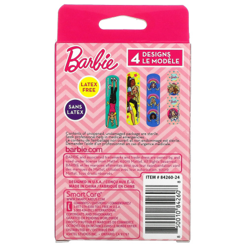 Smart Care, Barbie, Adhesive Bandages, 20 Count фото 2