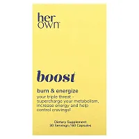 Her Own, Boost, Burn &amp; Energize, 60 Capsules