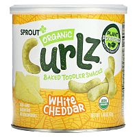 Sprout Organic, Curlz, белый чеддер, 1,48 унц. (42 г)