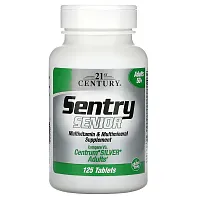 21st Century, Sentry Senior, Multivitamin &amp; Multimineral Supplement, Adults 50+, 125 Tablets