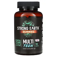 YumV&#x27;s, Strong Earth Gummies, Multi Teen, Raspberry, 90 Gummies