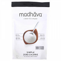 Madhava Natural Sweeteners, Simpla, чистый и простой вкус, безкалорийный подсластитель на основе аллюлозы, 340 г (12 унций)