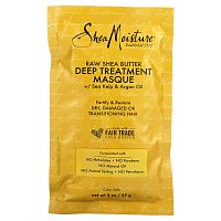 SheaMoisture, Raw Shea Butter, Moisture Recovery Treatment Masque with Seal Kelp & Argan Oil, 2 fl oz (59 ml)