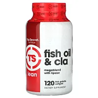 Top Secret Nutrition, Lean, Fish Oil &amp; CLA Megablend with Lipase, 120 Fish Gelatin Softgels