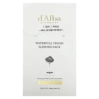 d&#x27;Alba, Waterfull Vegan Sleeping Pack, 12 Packs, 0.13 fl oz  (4 ml) each