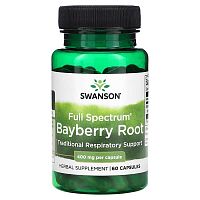 Swanson, Full Spectrum Bayberry Root, 400 mg, 60 Capsules