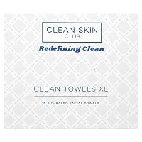 Clean Skin Club, Clean Towels XL, 10 Bio-Based Facial Towels