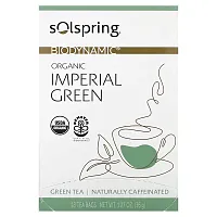 Dr. Mercola, Solspring, Biodynamic, Organic Imperial Green Tea, 18 Tea Bags, 1.27 oz (36 g)