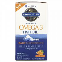 Minami Nutrition, Сверхкритический, Omega-3 Fish Oil, 850 мг, апельсиновый вкус, 120 гелевых капсул в каждой упаковке