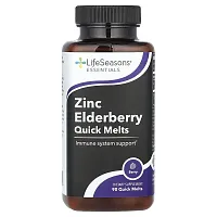 LifeSeasons, Zinc Elderberry Quick Melts, Berry, 90 Quick Melt