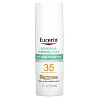 Eucerin, Sensitive Mineral Face Sunscreen Lotion, SPF 35, Tinted, 1.7 fl oz (50 ml)