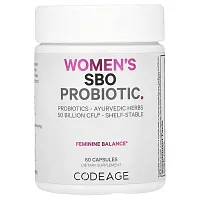 Codeage, Women&#x27;s SBO Probiotic, 50 Billion CFU, 60 Capsules