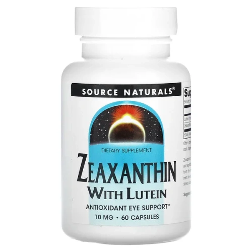 Source Naturals, Zeaxanthin with Lutein, 10 mg, 60 Capsules