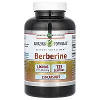 Amazing Nutrition, Berberine, 1,000 mg, 250 Capsules (500 mg per Capsule)