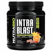 NutraBio Labs, Intra Blast, заряд аминокислот во время тренировки, со вкусом апельсина и манго, 718 г (1,6 фунта)