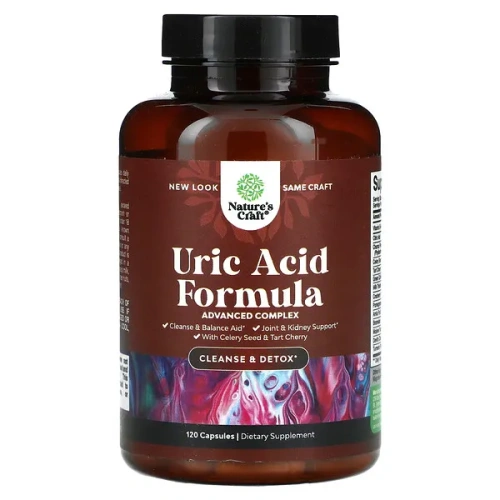 Nature&#x27;s Craft, Uric Acid Formula, 120 Capsules