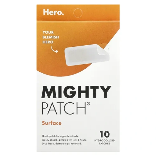 Hero Cosmetics, Mighty Patch®, Surface, 10 Hydrocolloid Patches