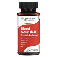 LifeSeasons, Blood Nourish-R, Blood Building Support, 60 Veg Capsules