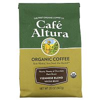 Cafe Altura, Organic Coffee, Viennese Blend, Whole Bean, Dark Roast, 20 oz (567 g)