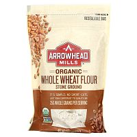 Arrowhead Mills, Organic Whole Wheat Flour, Stone Ground, 22 oz (623 g)