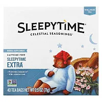 Celestial Seasonings, Wellness Tea, Sleepytime Extra, Caffeine Free, 40 Tea Bags, 2.5 oz (71 g)