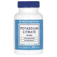 The Vitamin Shoppe, Potassium Citrate , 99 mg, 100 Capsules