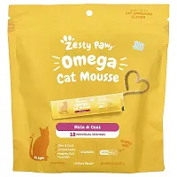 Zesty Paws, Omega Cat Mousse, For Cats, Tuna, 18 Stick Packs, 9 oz (252 g)