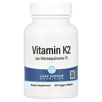 Lake Avenue Nutrition, Vitamin K2 (as Menaquinone-7), 50 mcg, 120 Veggie Softgels