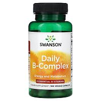 Swanson, Daily B-Complex, 100 растительных капсул