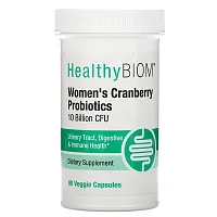 HealthyBiom, Women&#x27;s Cranberry Probiotics, 10 Billion CFU, 90 Veggie Capsules