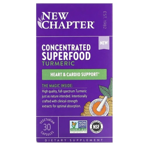 New Chapter, Concentrated Superfood Turmeric , 30 Vegetarian Capsules