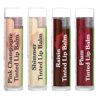 Sky Organics, Tinted Lip Balms, 4 Pack Set, 0.15 oz (4.25 g) Each