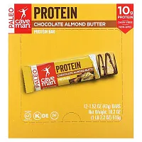 Caveman Foods, Protein Bar, Chocolate Almond Butter, 12 Bars, 1.52 oz (43 g) Each