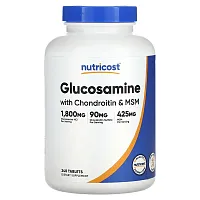 Nutricost, Glucosamine with Chondroitin &amp; MSM, 240 Tablets