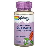 Solaray, Guarana, 200 mg, 60 Vegcaps