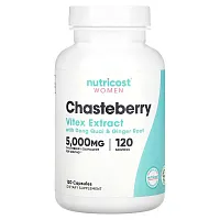 Nutricost, Women, Chasteberry with Dong Quai &amp; Ginger Root, 5,000 mg, 120 Capsules