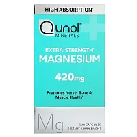 Qunol, Magnesium, Extra Strength, 420 mg, 120 Capsules (210 mg per Capsule)